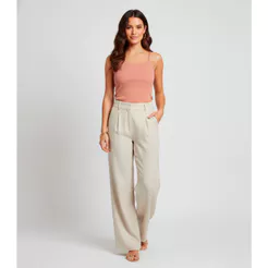 Regata Feminina Ribana de Viscose Rovitex Marrom