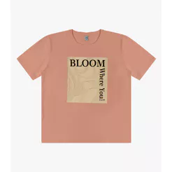 T- Shirt Feminina em Meia Malha Rovitex Marrom