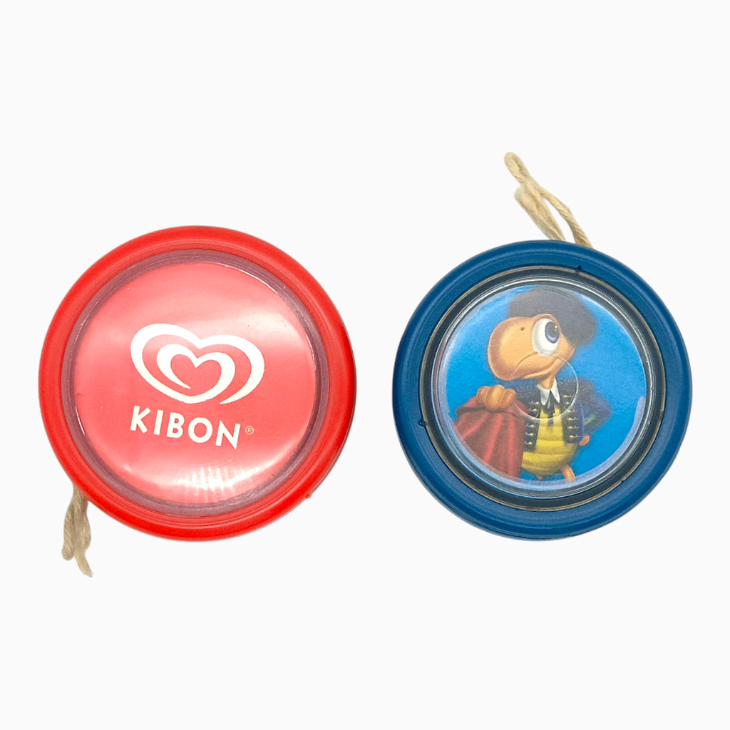 Lote 2 Yo-Yos Kibon 2012 e Tortuguita Anos 2000 Vintage