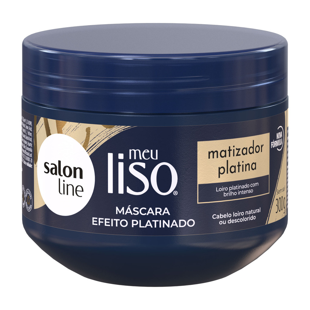 Máscara Meu Liso Matizador Platina Salon Line 300g em Oferta na Shopee