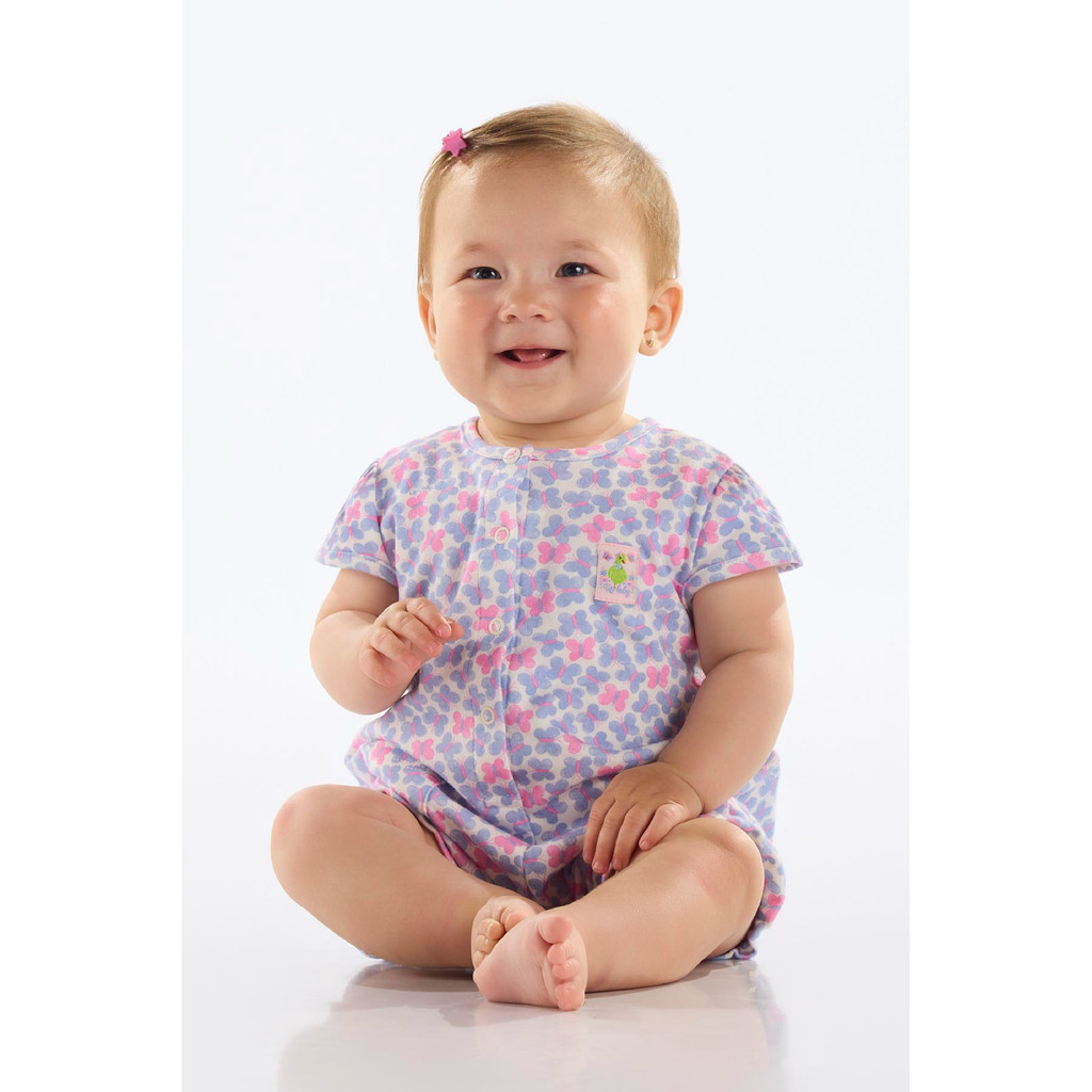 Macaquinho Borboletas Bebê Menina Up Baby