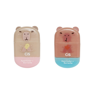 Apontador c/ Depósito c/ Borracha Capivara CIS em Oferta na Shopee