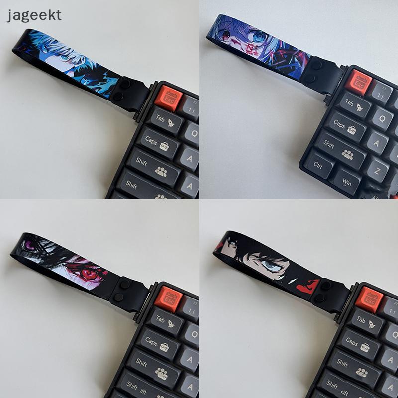 [jageekt] Correias De Teclado De Anime De Desenho Animado Personalização De Fita Eixo Magnético Alça Wooting Atk68 Bêbad