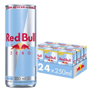 Pack de 24 latas Red Bull Energético, Zero, Sem Açúcar, 250ml em Oferta na Shopee