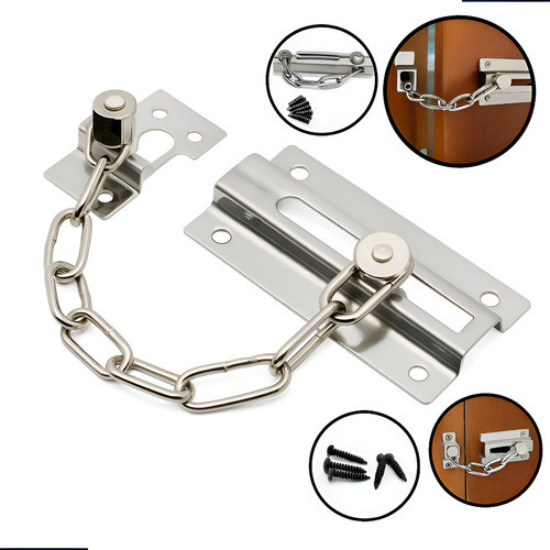 Fecho Trinco Pega Ladrão Corrente Segurança Porta Para Casa Bestfer em Oferta na Shopee