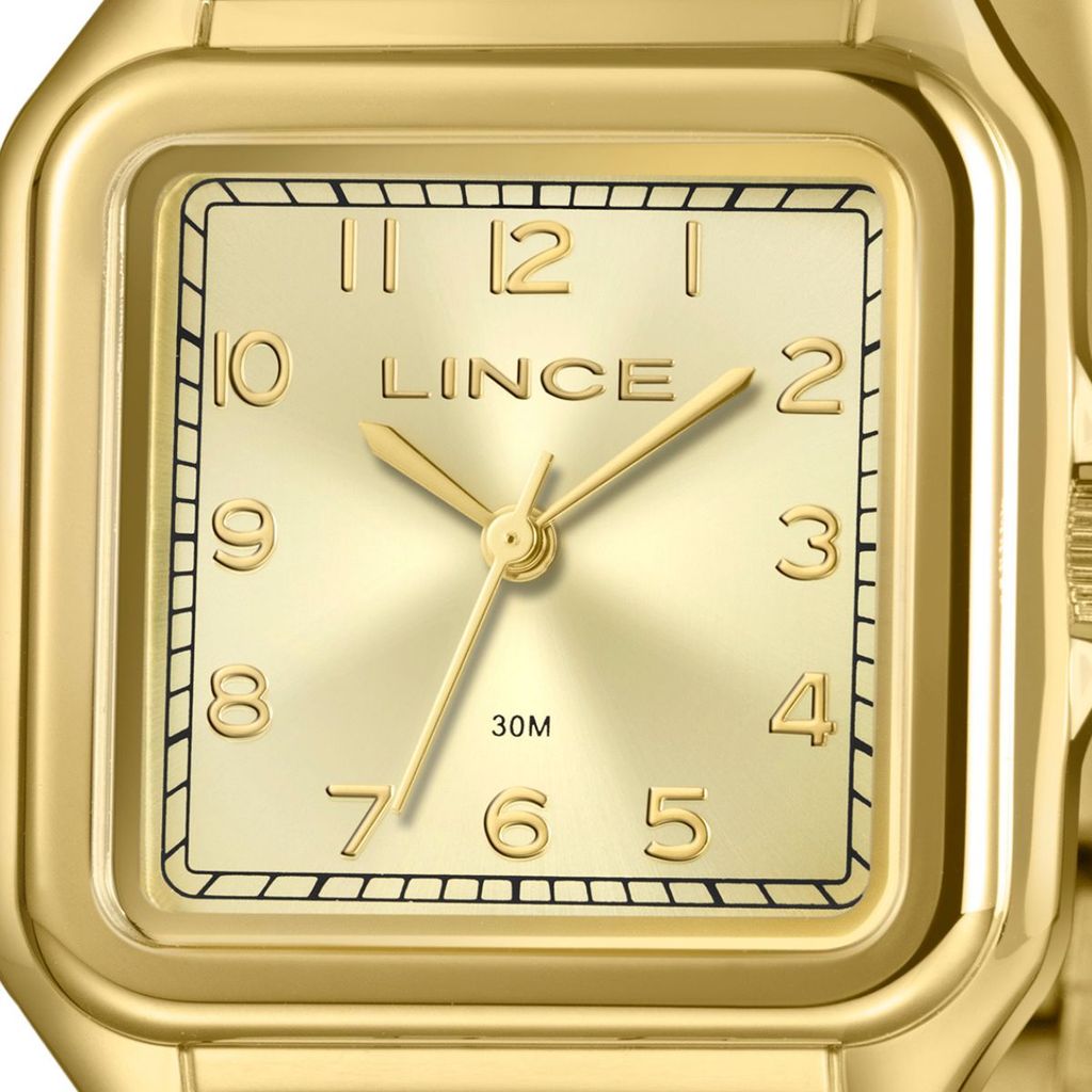 RELÓGIO LINCE FEMININO DOURADO QUADRADO LQGM046L30 C2KX — imagem 2 de 2