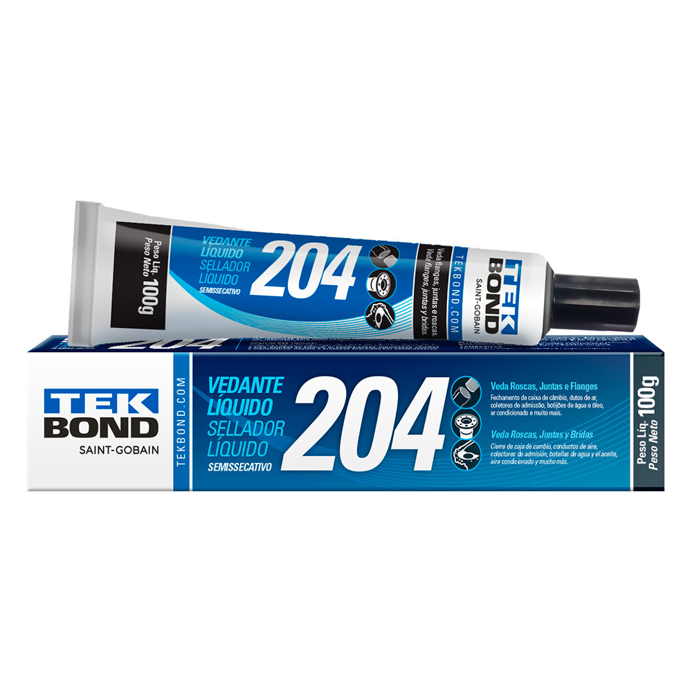 Veda Rosca Líquida 100g Branca Tekbond Vedante Líquido 204
