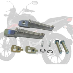 Par de Pedaleira Traseira Titan 2025 Fan 2025 Aluminio Completa Alta Qualidade