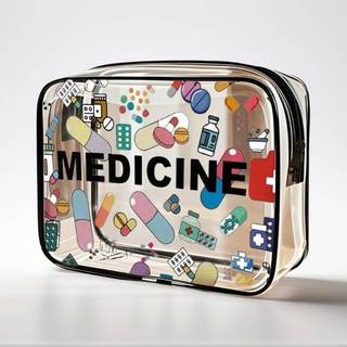 Bolsa Cosmética De Medicamentos De Grande Capacidade EVERH , Organizador De Higiene Pessoal De Viagem Fácil De Limpar