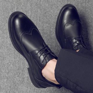 Sapatos de couro masculinos roupa Formal negócios 2025 novo estilo sapatos masculinos outono inverno forro de lã couro p