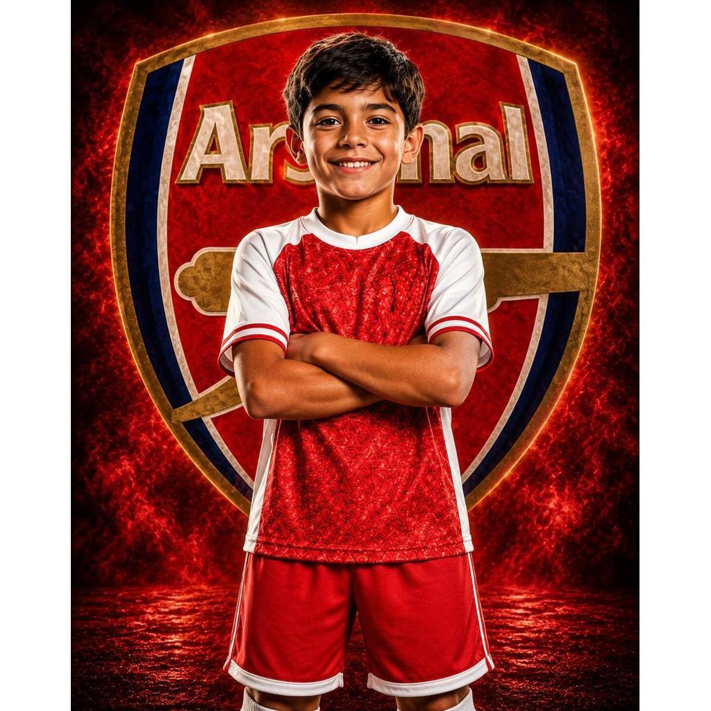 GARANTA A PROMOÇAO Kit Conjunto Infantil 4RSEN4L VERMELHO Camisa e Short Futebol Menino Novo