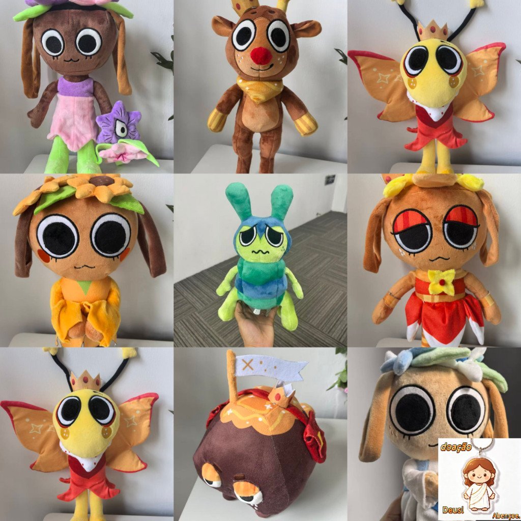 Brinquedo De Pelúcia Dandy's World Squirm , Lagarta Verde , Coleção Exclusiva De Presentes Para Crianças