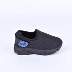 Tênis Infantil Kidy Energy Bebê Calce Fácil Preto e Azul Royal