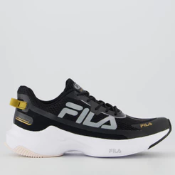 Tênis Fila Recovery Feminino Preto e Dourado