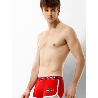 Roupa interior masculina verão fino algodão boxer Shorts esportes tendência sorte roupa interior