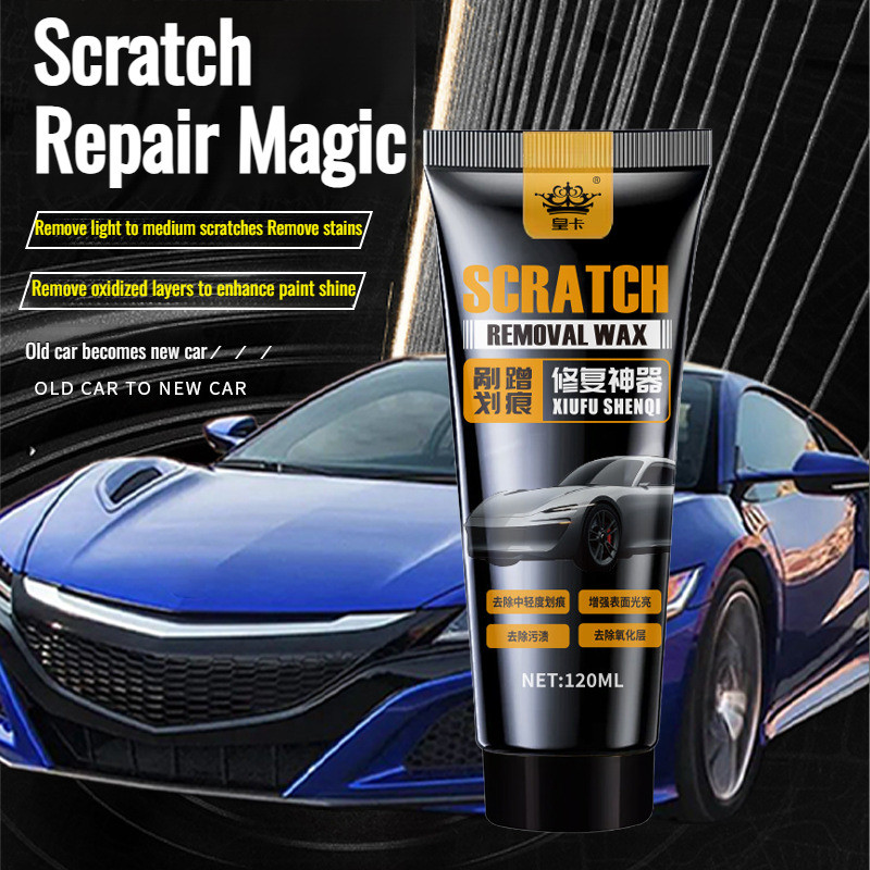 【Reparação Instantânea】ดูแลรักษาสีรถที่เป็นสีดํา Cera/Polidor/Conserto De Riscos Para Carros