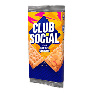 Club Social Biscoito Salgado mix de queijos multipack 141g