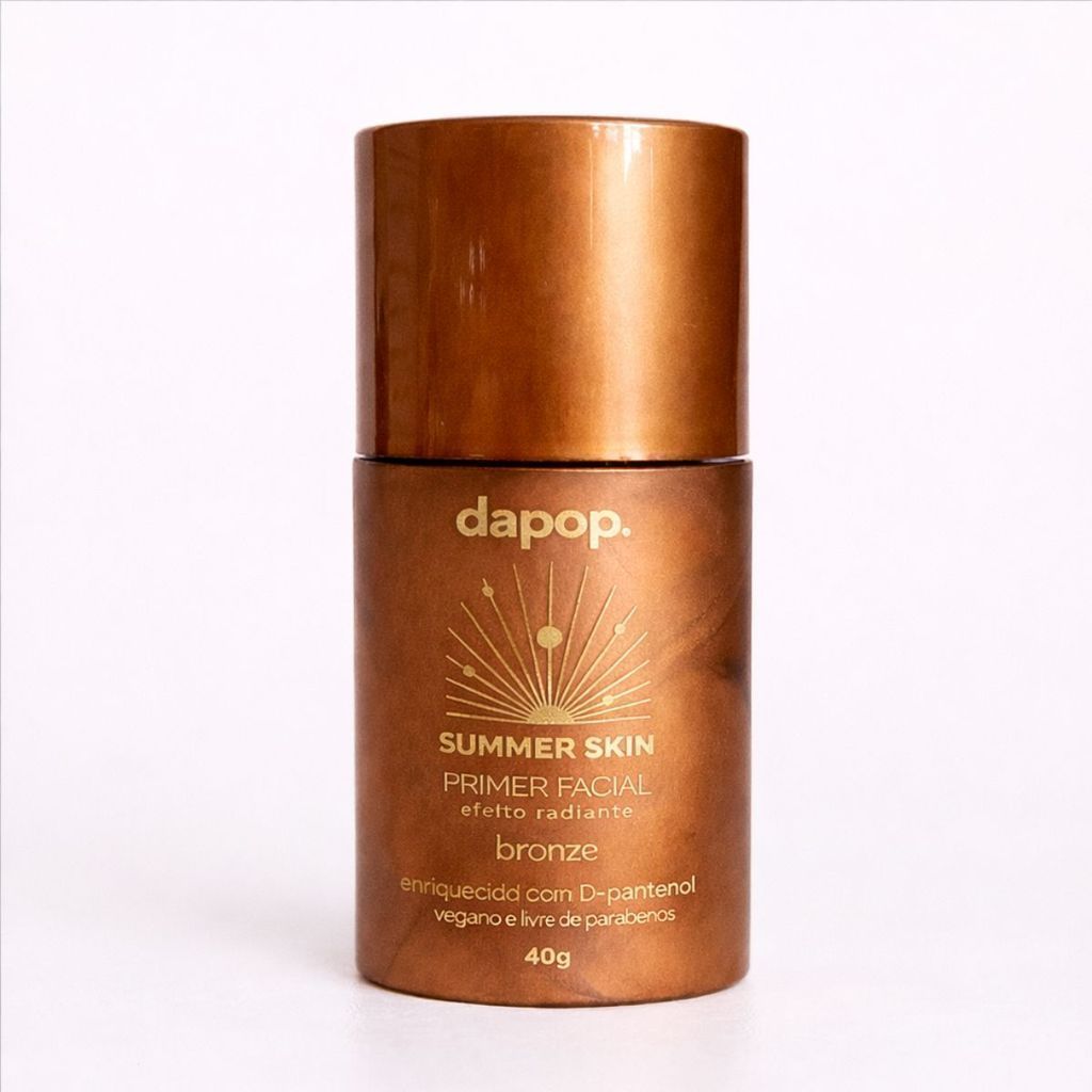 Primer Facial Dapop Summer Skin Efeito Radiante Bronzer Iluminador Pele Uniforme Natural