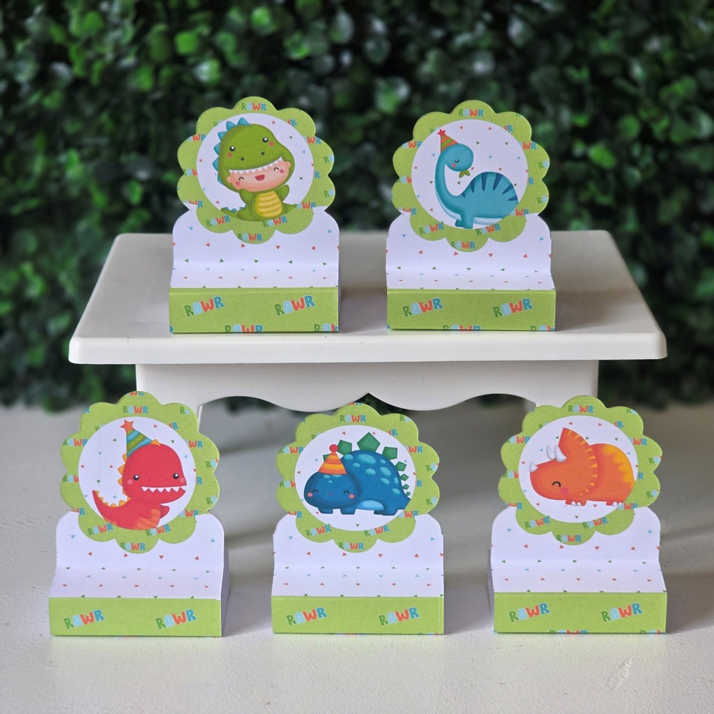 Porta bis duplo DINOSSAURO BABY 2 para festa infantis lembrancinhas de aniversario mimo decoração personalizados do tema