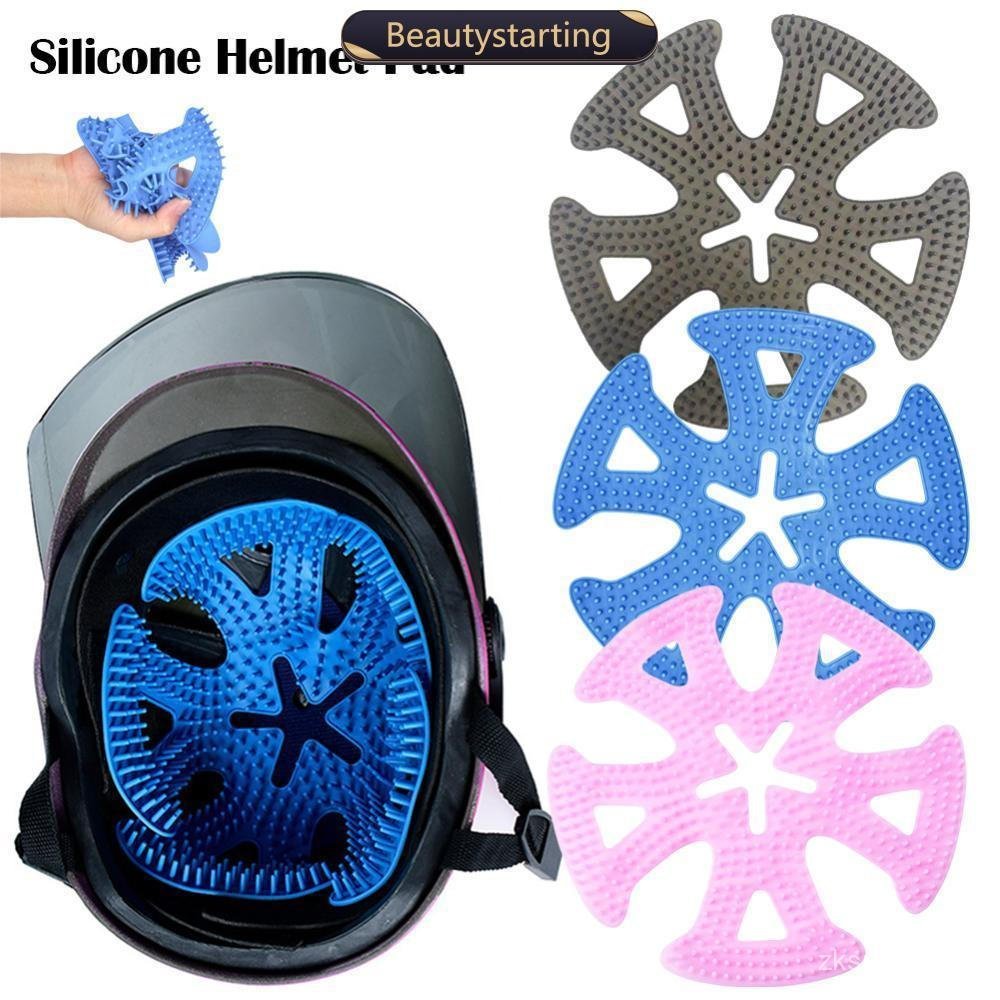 Forro interno do capacete de motocicleta, silicone anti-deformação com ventilação respirável para uso em motocicletas.