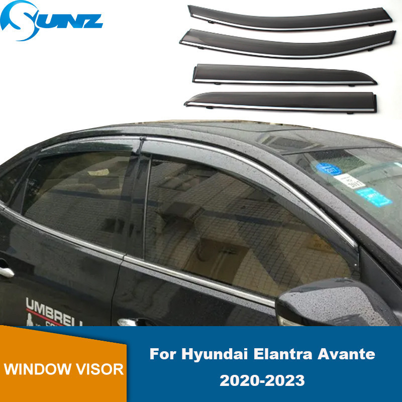 Defletor De Janela Lateral Para Hyundai Elantra/Avante 2020 2021 2022 2023 Guarda Chuva Viseira Da Porta