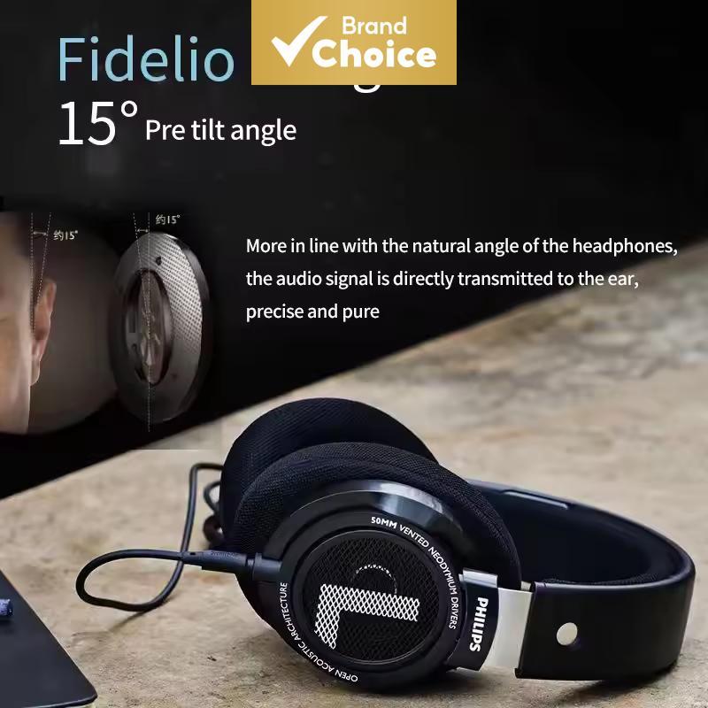 Philips SHP9500 Fones De Ouvido Estéreo HiFi Com Fio Sobre A Orelha Drivers De 50 Mm HD Som 3.5 6.3 À Prova D'água Unive