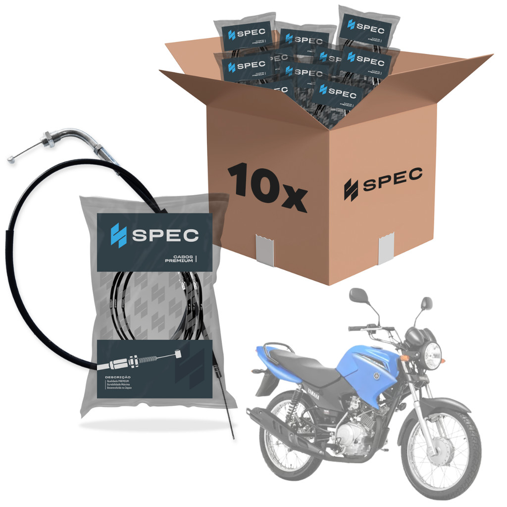 CABO ACELERADOR FACTOR 125 2009 A 2013 ATACADO KIT 10 UNIDADES