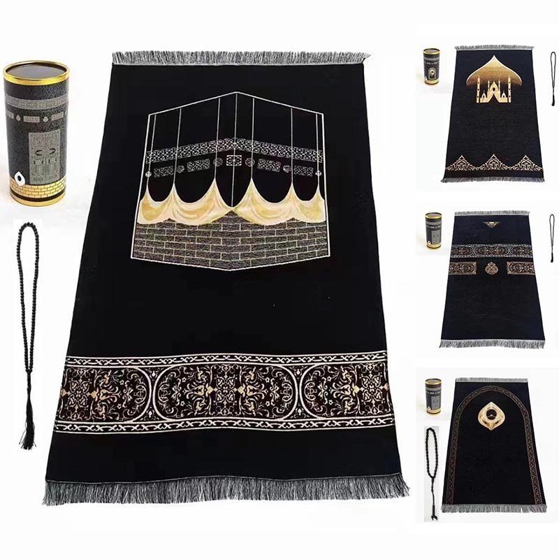 Imagem Tapete de Oração Muçulmano Islâmico para o Ramadã, Lavável, Tecido, Portátil para Muçulmanos