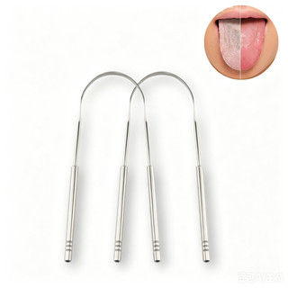 1/2/3 Limpador de Lingua Removedor Aço Inox mal hálito