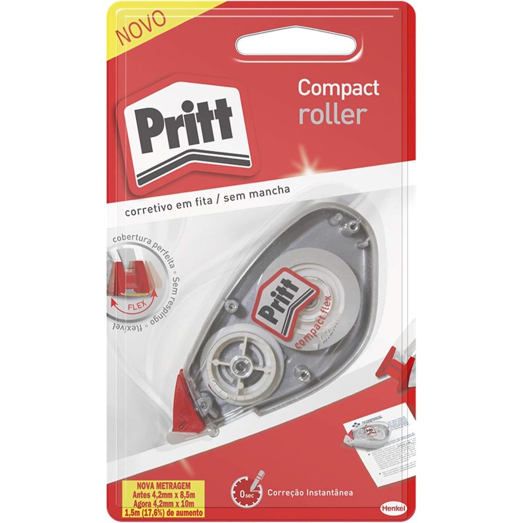 Corretivo em Fita Pritt Compact Roller, 4,2mmx10m