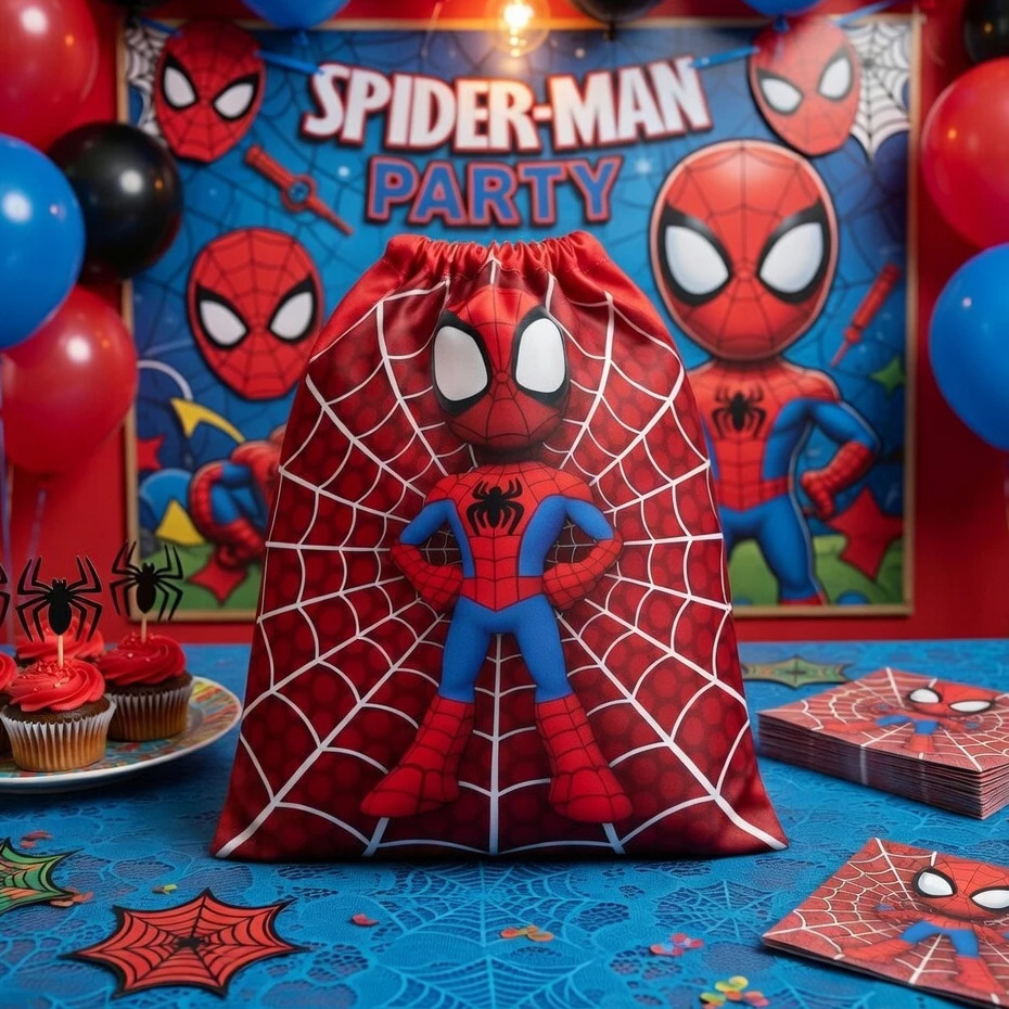 Saquinho Surpresa Sacolinha Festa Infantil Homemm Aranha 16x22 Lembrancinha Premium