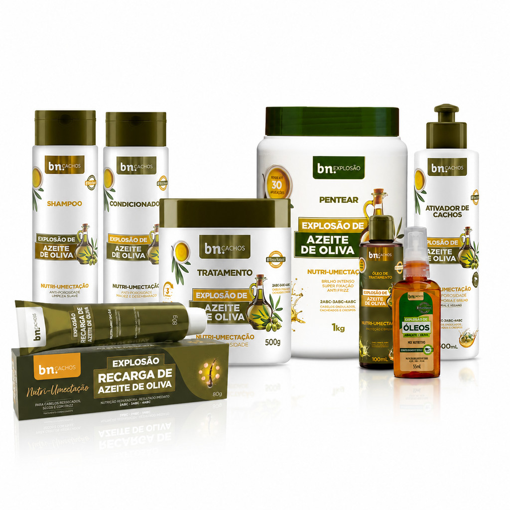 Mega Kit Linha Completa Explosão de Azeite de Oliva com recarga