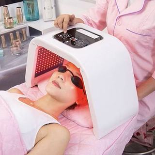 Aparelho Fototerapia LED 7 Cores Dobrável | Espectrômetro Facial Rejuvenescedor, Anti-idade, Acne, Clareamento e Firmeza