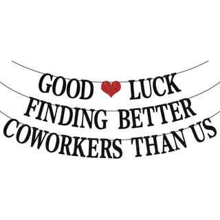 Banner: Boa Sorte em Encontrar Colegas de Trabalho Melhores que Nós, Novo Emprego, Quem Sai, Colega de Trabalho Saindo, 