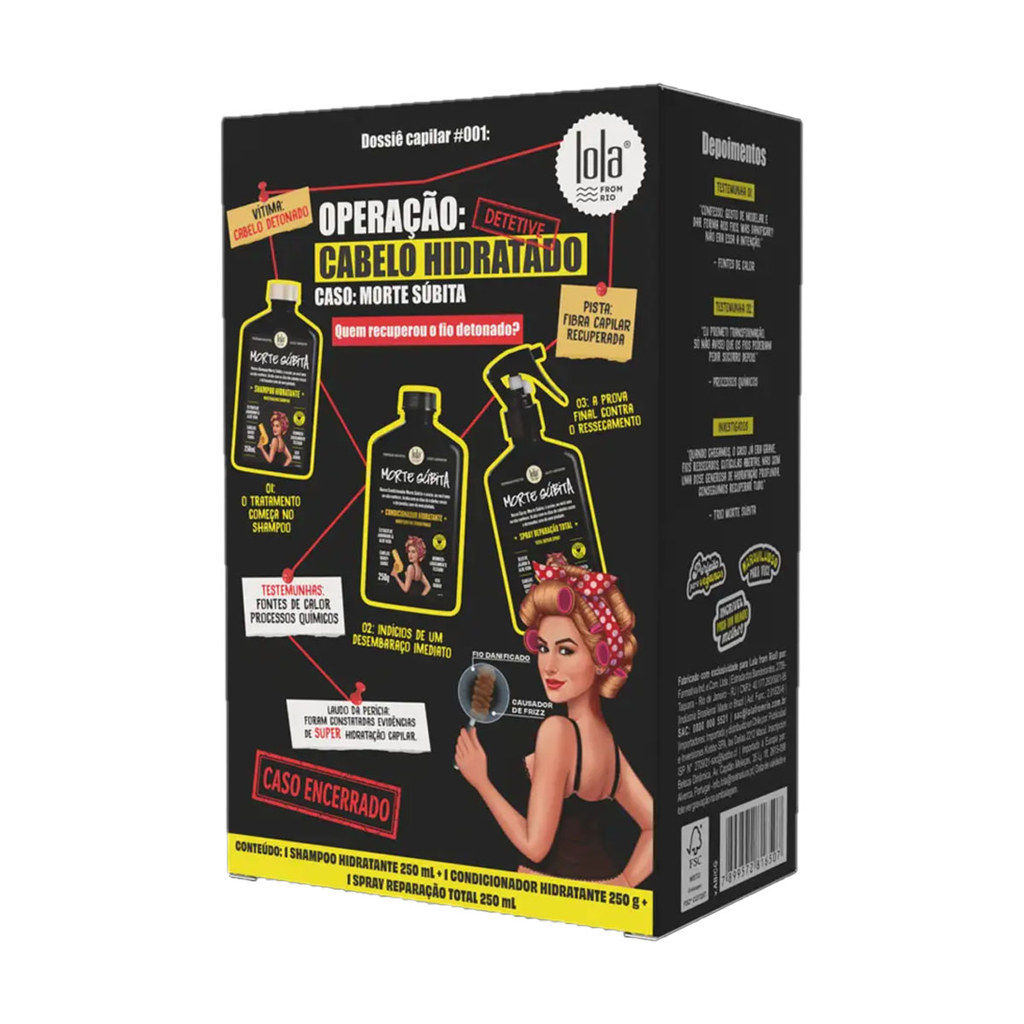 Kit Morte Subita Lola Cosmetics Trio Cabelo Hidratado