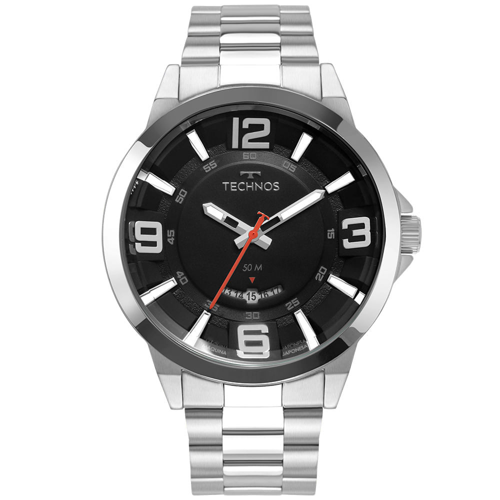 Relógio Technos Masculino Racer Prata - 2117LDI/1P