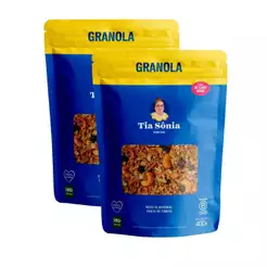 Kit 2 Granola Tia Sônia Tradicional 400g