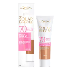 Protetor Solar Facial L'Oréal Solar Expertise FPS 70 Efeito Make UP Cor 4.0 30g