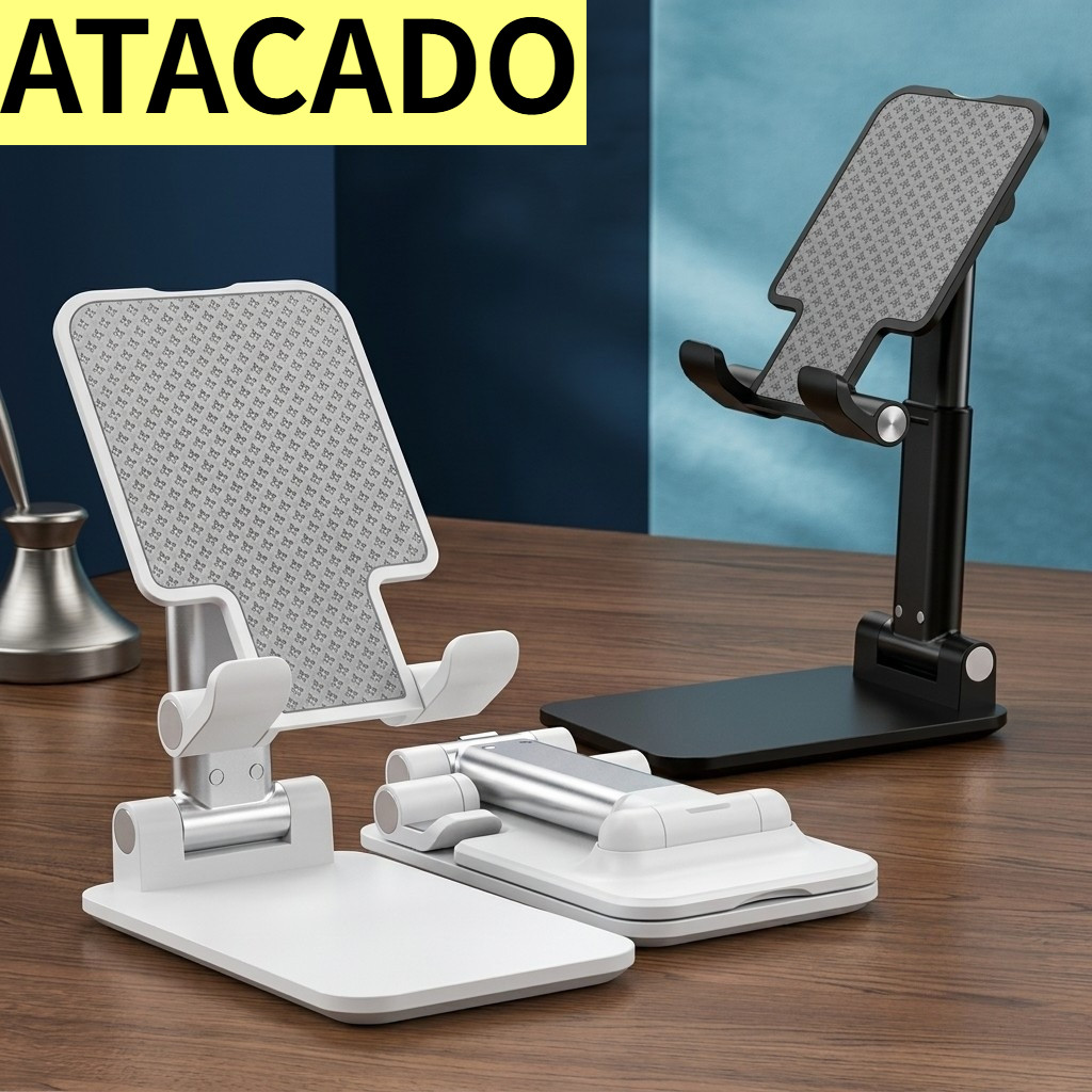 Kit 5/10 Suporte para telefones celulares e Tablets iPad e outros Celular e Tablet Dobrável Ajustável Apoio