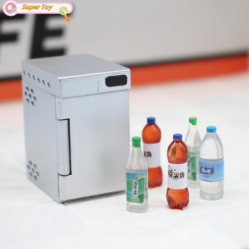 Congelador SUPERTOY , Armário De Bebidas , Cozinha Poeta , Cena De Jogo De Comida Em Miniatura , Modelo De Móveis Quente