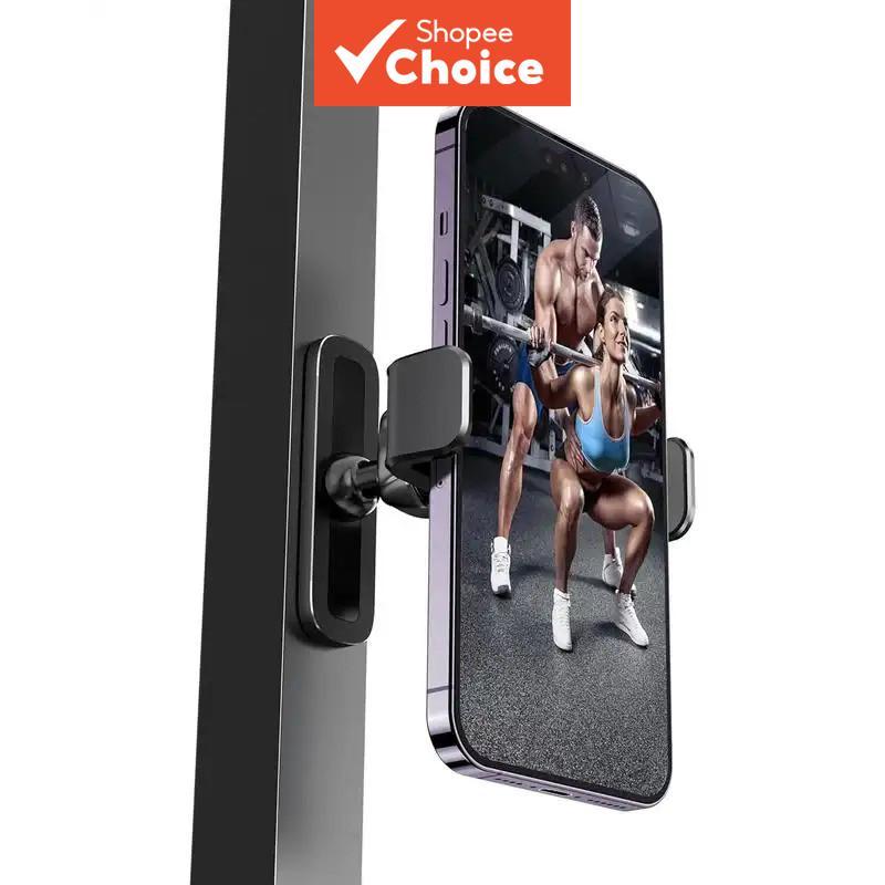 Suporte Magnético Para Telefone Academia , Rotação De 360 , Montagem De Metal Treino , Equipamento Fitness , Esteira , B