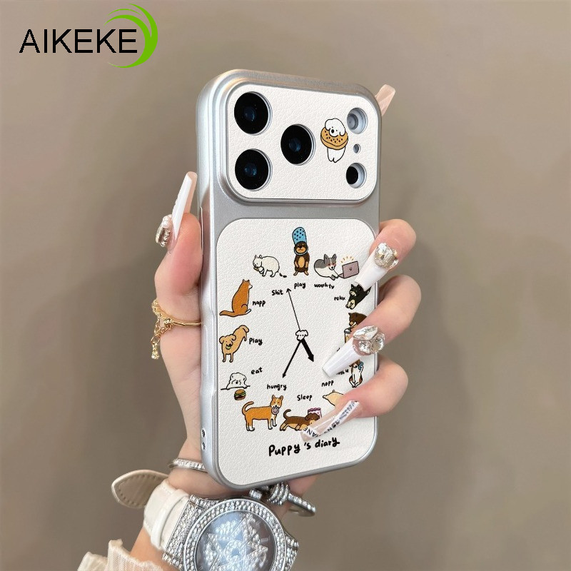 Engraçado Relógio Cão Caso De Telefone Para Samsung Galaxy A57 A56 A55 A54 A53 A52 A52S A51 A50 A50S M40S A30 A30S A73 A