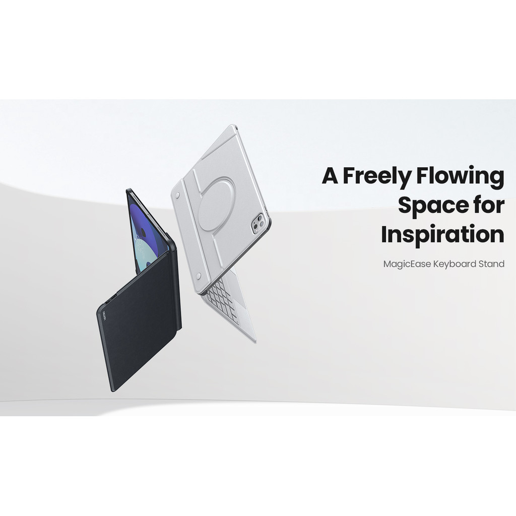 Para Apple iPad Air 11-inch / iPad (2025) - NILLKIN MagicEase Capa Teclado Desta