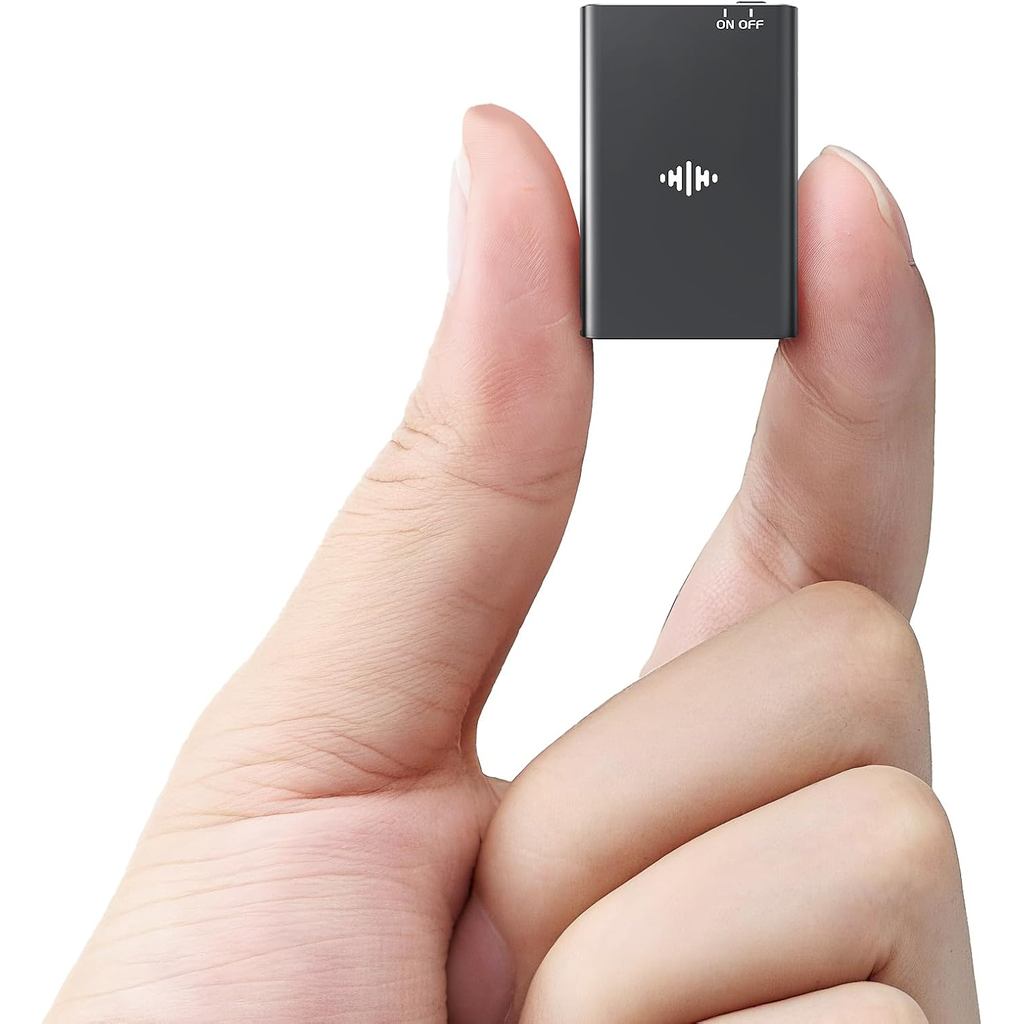 Gravador de Voz Magnético de 64GB - Gravador de Voz Ativado por Voz Lymorvex com Redução de Ruído Inteligente por IA, Di