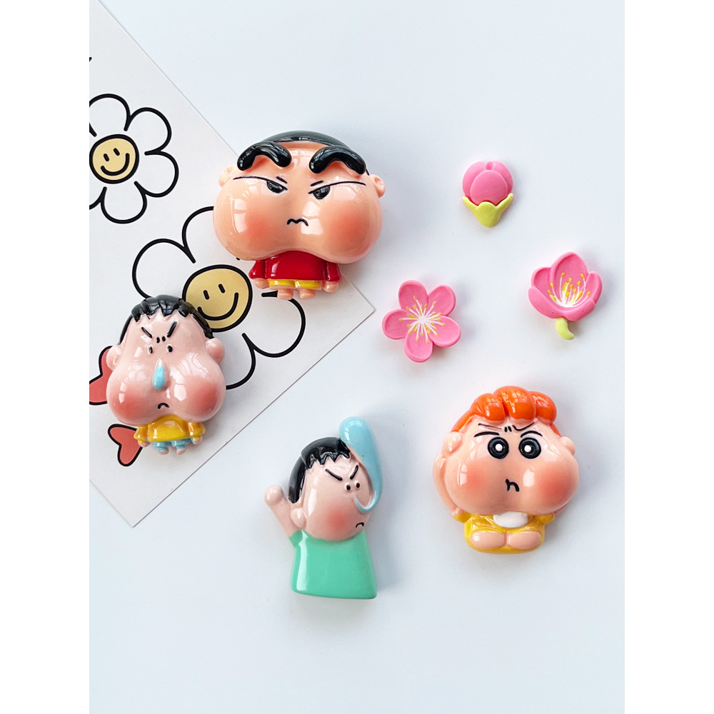 Único criativo bonito Shin-Chan mudo ímã de geladeira ímã dos desenhos animados Anime personagem decoração para casa ímã