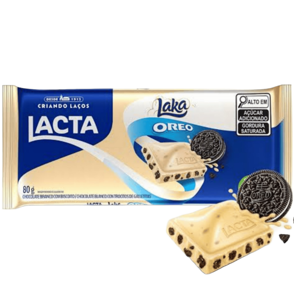Chocolate branco Laka Oreo