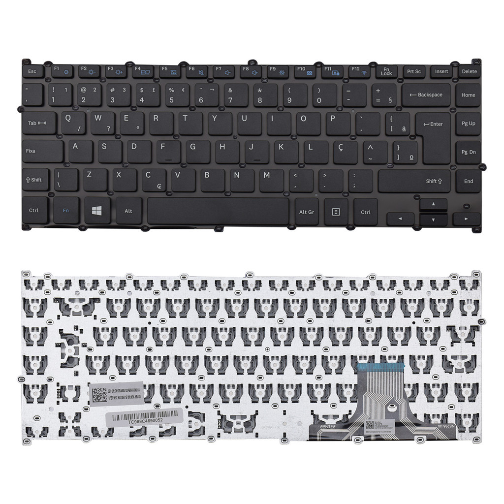 Teclado para Notebook Samsung Essentials NP500R4L Preto ABNT2