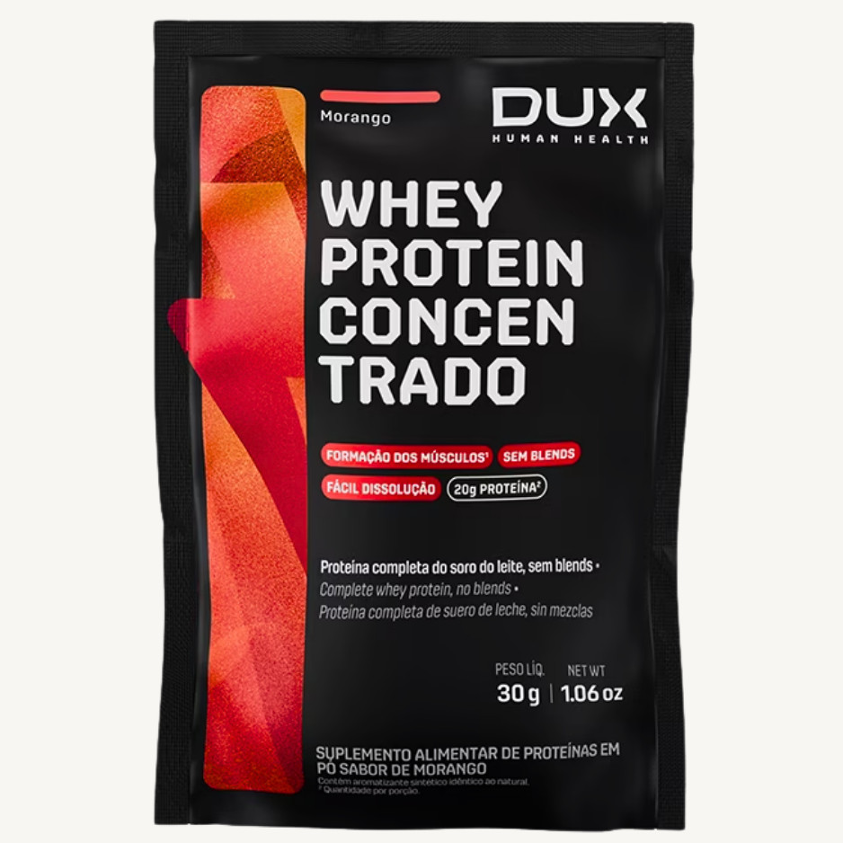 SACHE 30G WHEY PROTEIN CONCENTRADO MORANGO - DUX