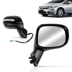 Retrovisor Civic 2012 2013 2014 2015 2016 Elétrico Com Pisca