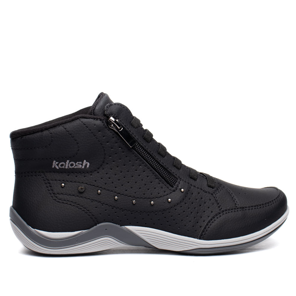 Tênis Feminino Kolosh Cano Alto Botinha Napa Preto